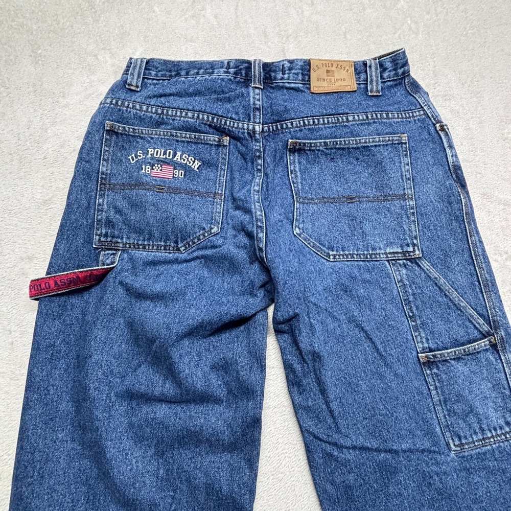 U.S. Polo Assn. USPA Carpenter Pants Mens 34x32 Hammer Loop Vintage 90s Skater